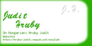 judit hruby business card